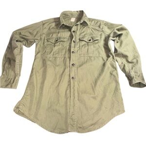 Vintage Boy Scouts of America‎ Uniform Shirt Long Sleeve Official Sanforized
